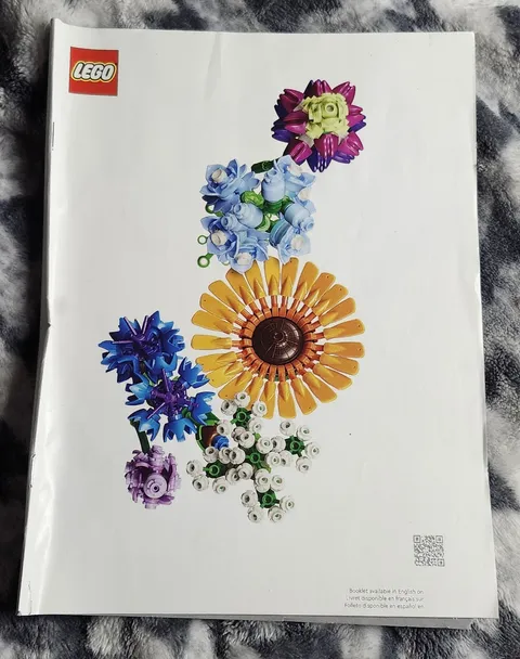 LEGO Icons Botanical Wildflower Bouquet Set #10313 Manual Only 