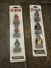 LEGO STAR WARS MAGNET 3 PACK 852844 PALPATINE + 852554 Chewy, Vader, Ben Kenobi