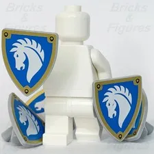 LEGO Castle Horse Knight Minifigure Shield Part Triangular 3846pb079 31168 x 5