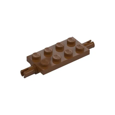 LEGO 18x Reddish Brown Plate, Modified 2 x 4 with Pins inv.625