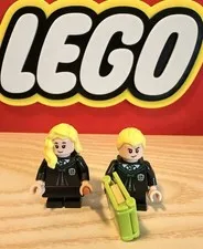Lego Harry Potter Daphne Greengrass & Draco Malfoy Minifigures With Accessories