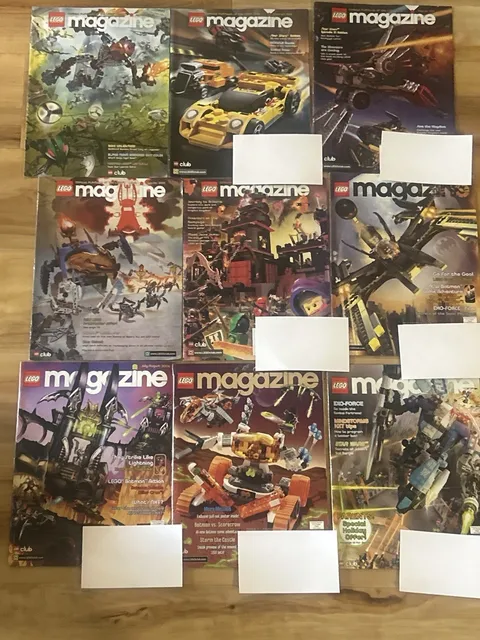 Lot 9 LEGO Magazine 2005-2007 Batman Star Wars Bionicle Mars Mission