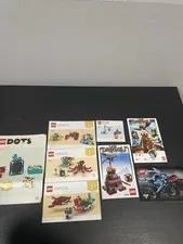 LEGO Instruction Manual Lot 8 Creator 31130 Technic 42134 Dots 41811 Marvel 