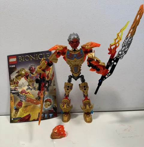 LEGO BIONICLE: Tahu-Uniter of Fire (71308) Complete W Instructions & weapons