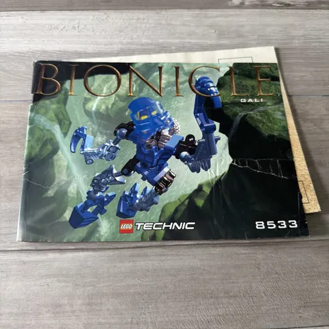 Lego Technic Bionicle Gali 8533 Manual Only Vintage