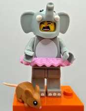LEGO (71021) CMF Series 18 Elephant Costume Girl Minifigure col18-1 Complete New