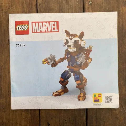 Lego Marvel 76282 Rocket & Baby Groot Instructions Manual Booklet Only