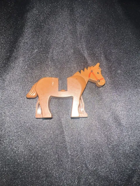 Vintage 90s LEGO Brown Horse Minifig Western Wild West Animal Castle Pre-owned