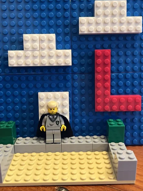 Draco Malfoy Lego Mini figure With His Cape From Early 2000’s Great Condition