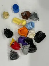 lego helmets hair bird mask cowboy hat ballcap knight hair wolf
