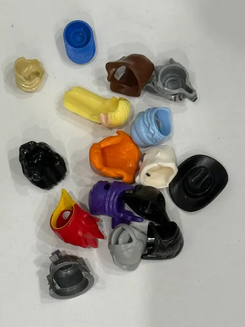 lego helmets hair bird mask cowboy hat ballcap knight hair wolf