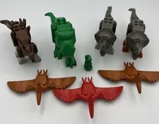 LEGO Dinosaur Lot Of 8: T-Rex, Stegosaurus, Triceratops,  Pterodactyl Vtg