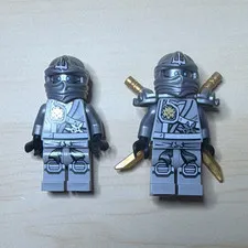 LEGO Ninjago Titanium Zane Authentic Minifigure lot of 2. 