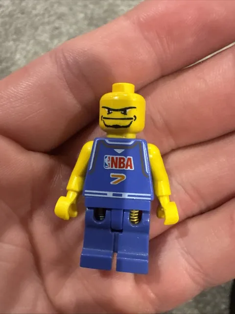 NEW* Lego Minifig NBA Player #7 BLUE NBA 7 Spring Leg
