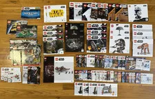 Massive LEGO Star Wars Manuals Lot UCS X-Wing AT-TE Captain Rex Helmet NO PARTS