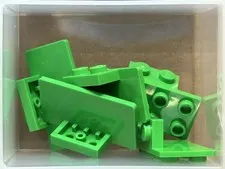 LEGO Parts - Bright Green Bracket 1 x 2 - 2 x 4 - No 93274 - QTY 5