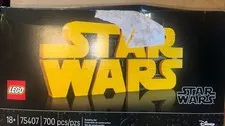 LEGO Star Wars Brick-Built Star Wars Logo 75407 New Sealed 700pc Year On Box