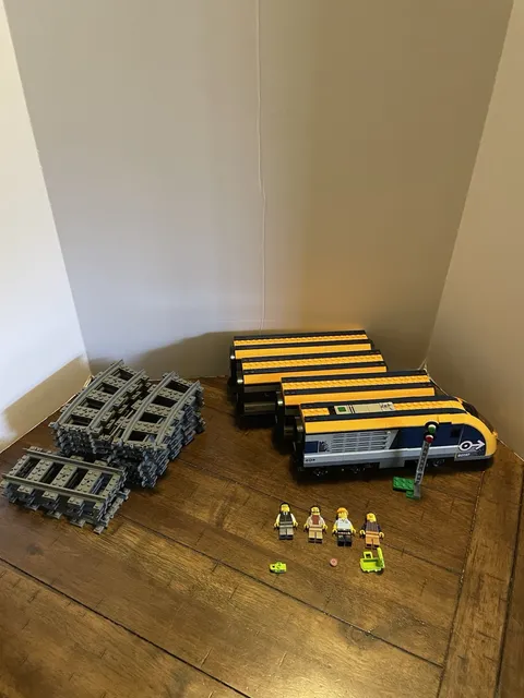 LEGO City Passenger Train 60197 Mostly COMPLETE (desc) With Extra Car