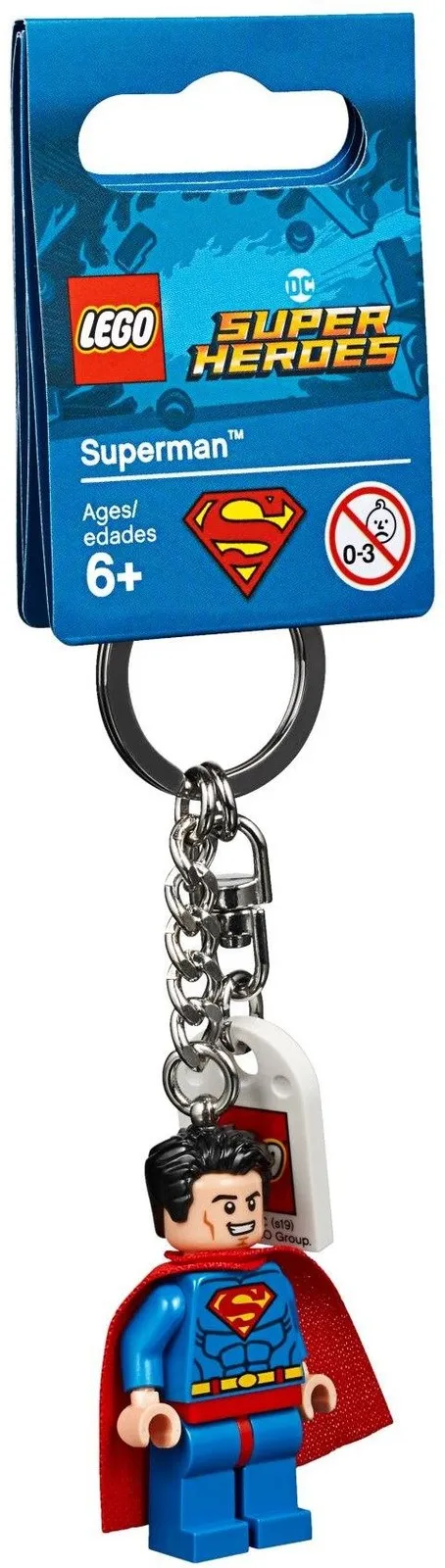 LEGO Super Heroes Superman Minifigure keyring / keychain 853952