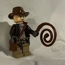 Lego Indiana Jones Minifigure W/ Whip & Satchel IAJ001