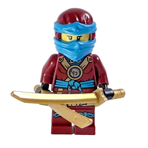 LEGO NINJAGO NYA DEEPSTONE MINIFIG ✯ NJO165 ✯ Ninja Hood & Swords