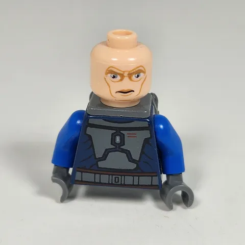 LEGO Star Wars Jango Fett Minifigure Torso Head Jetpack Parts Blue Armor