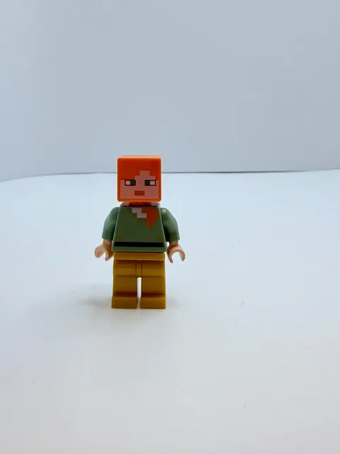 Lego Minecraft Alex Pearl Gold Legs Minifigure min047