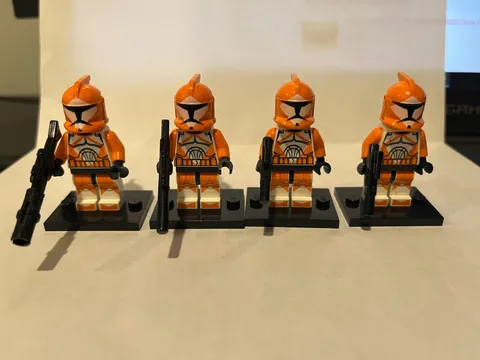 LEGO Star Wars The Clone Wars Clone Bomb Squad Trooper from set 7913 Lot of 4
