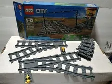 LEGO 60238 City Trains Switch Tracks Building 8 Count Pack Used Complete Retired