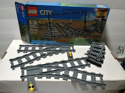 LEGO 60238 City Trains Switch Tracks Building 8 Count Pack Used Complete Retired