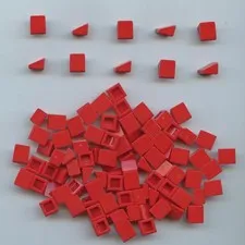 LEGO x 95 Red Slope 30 1 x 1 x 2/3 NEW bulk lot
