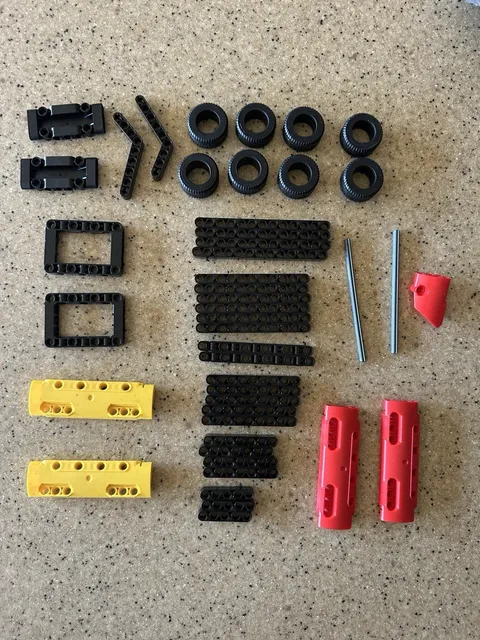 LEGO Technic Pieces Lot Including Wheels