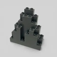 LEGO 6083 Dark Gray LURP Rock Panel 3x8x7 Triangular Castle Wall