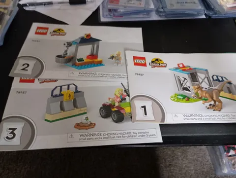 LEGO 76957 Velociraptor Escape Jurassic Park 30th Anniversary Manual Only 