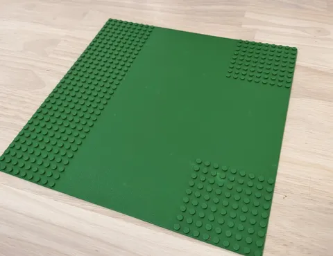 LEGO Vintage Road Green Baseplate 32 x 32 # 608 9-Stud T Intersection 1984