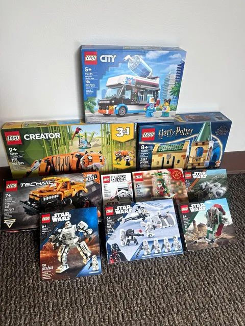 LEGO Mixed Lot Sets City Star Wars Harry Potter Creator Technic