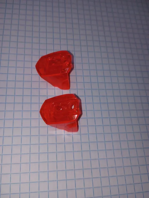 2 Lego part 90641 Size 3 Trans-Neon Orange Hero Factory Armor Star Wars Bionicle