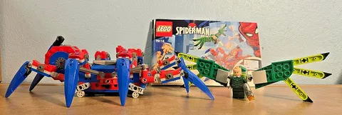 LEGO Incomplete 76114 Spider-Man’s Spider Crawler, w Instructions & 2 Figures