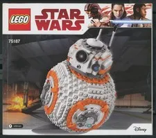 Lego Star Wars MANUAL ONLY 75187 - BB-8 Retired Disney Excellent Condition