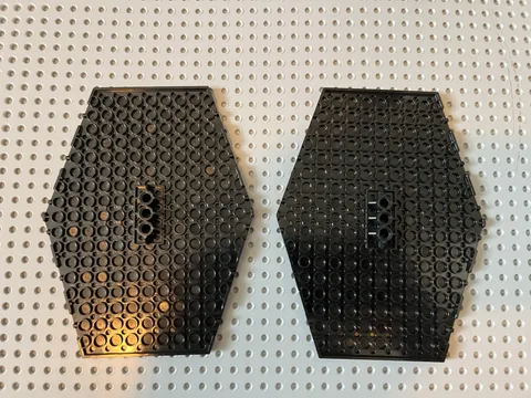 LEGO Star Wars Black TIE Fighter Wing Panel Solar Plate Hexagon Lot of 2⁠
