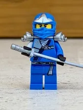 LEGO Ninjago Jay ZX Minifigure HTF Silver Armor njo047 njo0047 9449