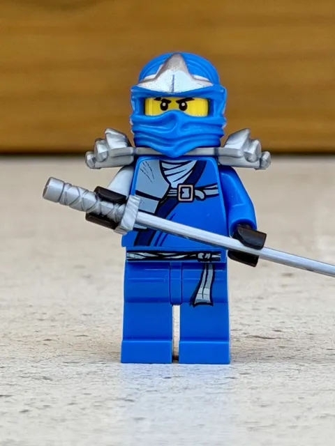 LEGO Ninjago Jay ZX Minifigure HTF Silver Armor njo047 njo0047 9449