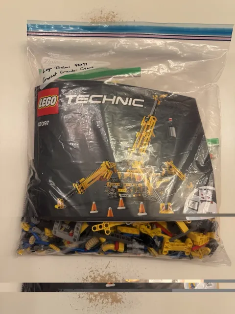 LEGO Technic 42097 Compact Crawler Crane Bulk Parts Lot w/ Instructions Bag