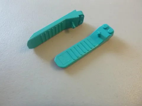Lot of 2 LEGO Dark Turquoise Brick & Axle Separator Tool
