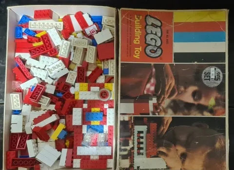 1967 Vintage LEGO Building Toy No 205 With Box Plastic Building LEGOS
