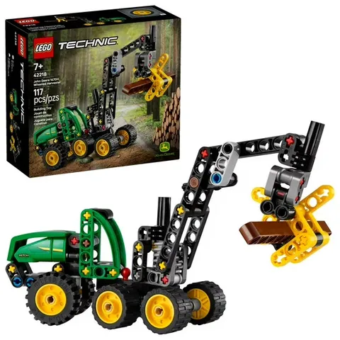 LEGO Technic John Deere 1470H Wheeled Harvester - Building Toy for Boys & Girls