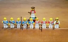 Vintage LEGO Pirates Imperial Guard Redcoat & Bluecoat Soldier Minifigure Lot 10