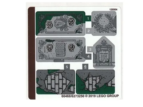 LEGO STICKER SHEET 70420 GRAVEYARD MYSTERY from set New