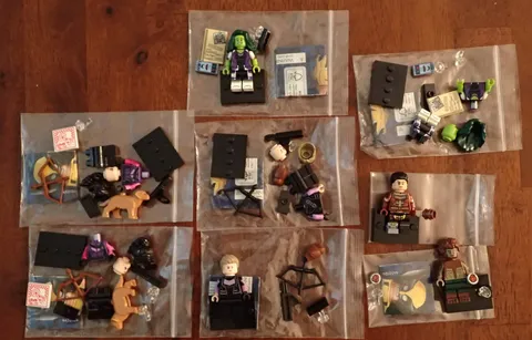 LEGO Marvel 8 Minifigure Bundle! Kate Bishop Hawkeye She-Hulk Echo Werewolf CMF