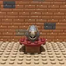 LEGO - Minifig, Mask w/ Ornate Antelope Horns, Gray Lion Mane & Tribal Markings